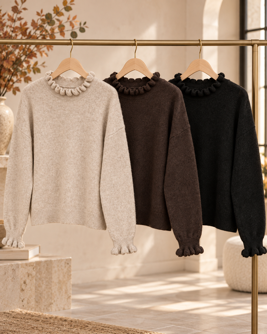 Ruby ruffle jumper