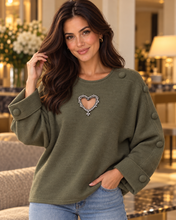 Diamond heart jumper