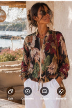 Sorrento floral bomber jacket