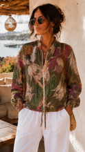 Sorrento floral bomber jacket