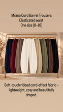 Milano barrel leg trousers
