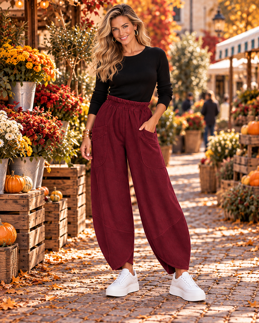 Fine Cord Tulip Trousers (Free UK Delivery on 2 Pairs)