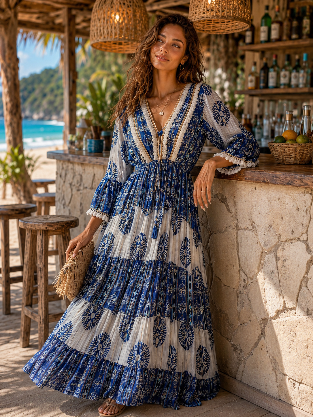 Boho luxe maxi dress